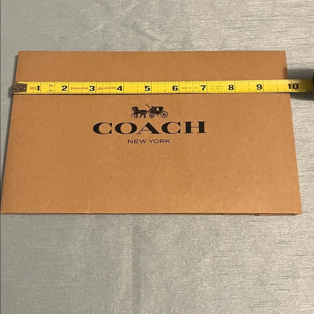 New Coach Brown Set Of 2 Shopping Bags And 2 Gift Boxes Set